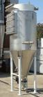 Used-Walker Stainless Equipment Co Model R-HT-10 Round Pulse Jet Dust Collector.  This dust collector has an estimated bag s...