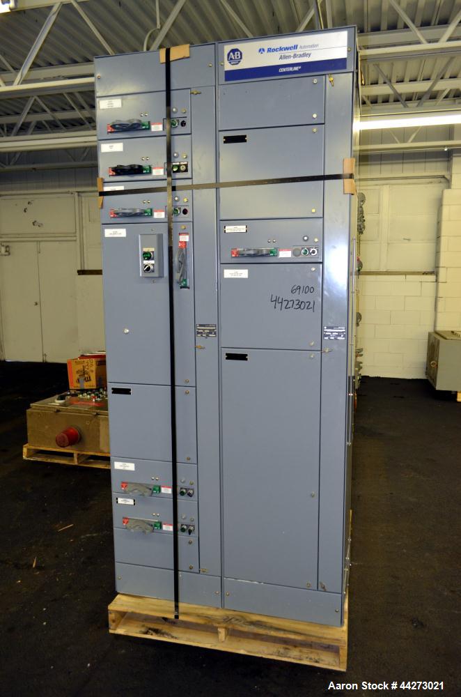 Used Allen Bradley Centerline MCC 480 volt, 14 Section Motor Control Center