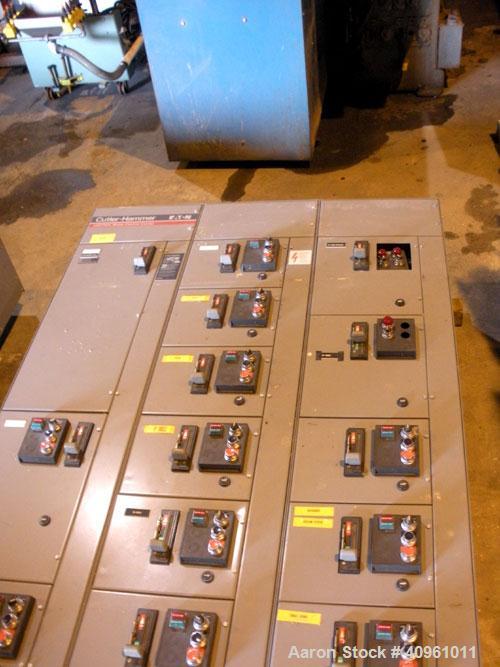 Used Cutler-Hammer Unitrol Motor Control Sections. 3/60/480 volt. Vertical Bus Amp 400, Horizontal 800. Serial#'s 6AF1347038B, 6AF1347038D, 6AF1347038E.