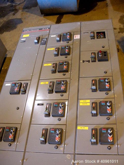Used Cutler-Hammer Unitrol Motor Control Sections. 3/60/480 volt. Vertical Bus Amp 400, Horizontal 800. Serial#'s 6AF1347038B, 6AF1347038D, 6AF1347038E.