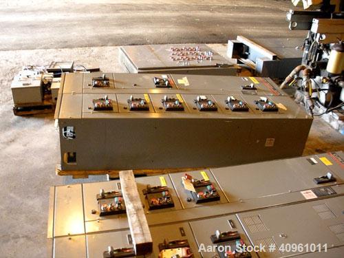 Used Cutler-Hammer Unitrol Motor Control Sections. 3/60/480 volt. Vertical Bus Amp 400, Horizontal 800. Serial#'s 6AF1347038B, 6AF1347038D, 6AF1347038E.