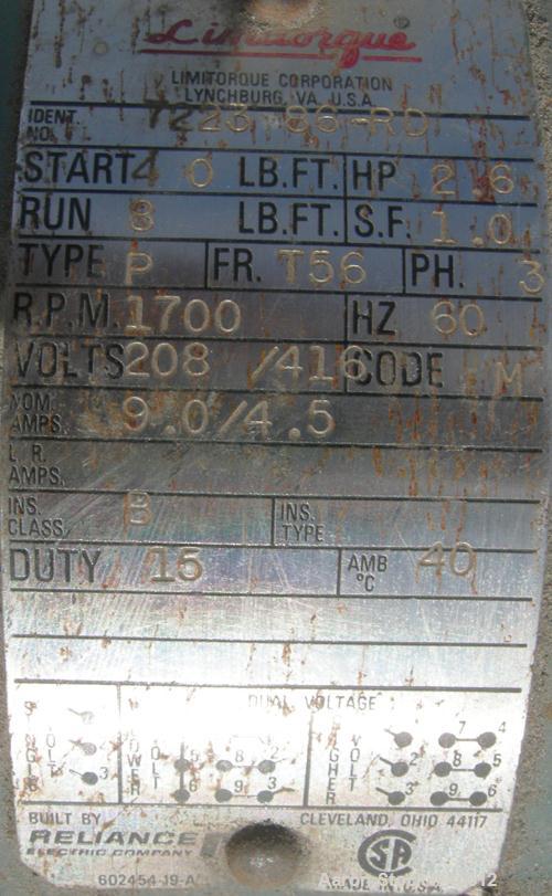 USED: Limitorque drive gear unit.