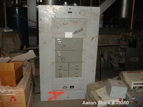 USED: Westinghouse fused panelboard, 600 amp, 208 volt, (4) 100 amp,3 phase, (2) 200 amp.