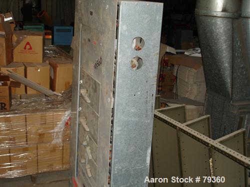 USED: Westinghouse fused panelboard, 600 amp, 208 volt, (4) 100 amp,3 phase, (2) 200 amp.