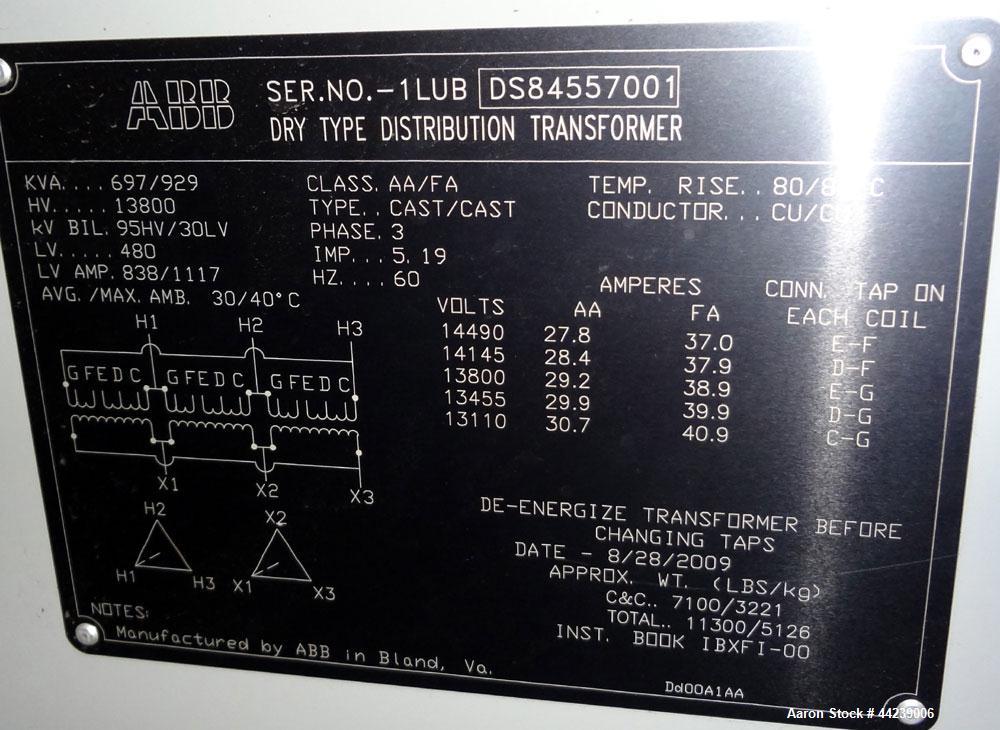 ABB Dry Type Distribution Cast Coil Transformer