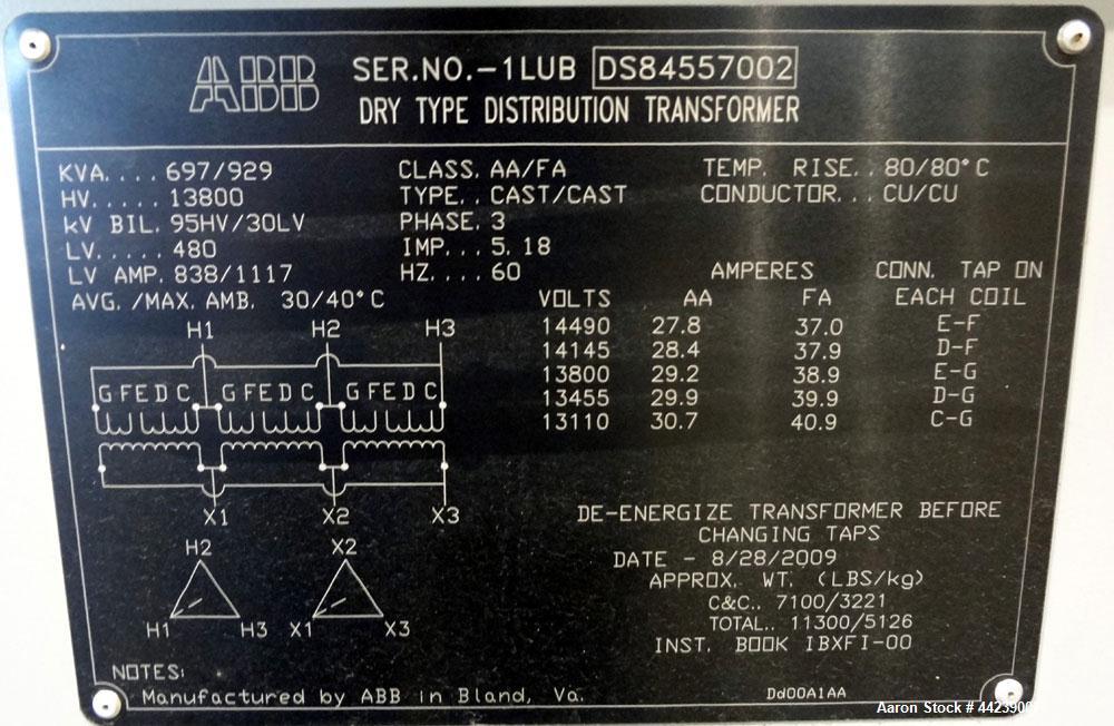 ABB Dry Type Distribution Cast Coil Transformer