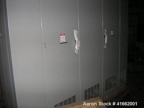 Unused- Cutler Hammer/ABB Transformer. Built 2008. 1500/2000 kva dry type. HV 13,800 Delta Primary to 480Y/277 Secondary. kV BIL 95 HV, 10 LV, LV amp 1804/2406, Class AA/FA, type VP1, average max amp...