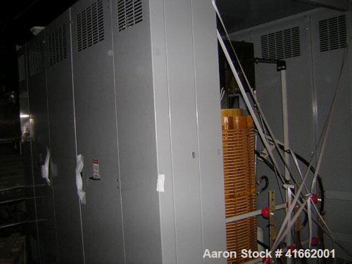Unused- Cutler Hammer/ABB Transformer. Built 2008. 1500/2000 kva dry type. HV 13,800 Delta Primary to 480Y/277 Secondary. kV BIL 95 HV, 10 LV, LV amp 1804/2406, Class AA/FA, type VP1, average max amp...