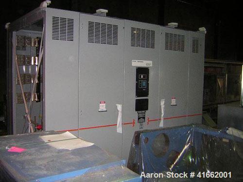 Unused- Cutler Hammer/ABB Transformer. Built 2008. 1500/2000 kva dry type. HV 13,800 Delta Primary to 480Y/277 Secondary. kV BIL 95 HV, 10 LV, LV amp 1804/2406, Class AA/FA, type VP1, average max amp...