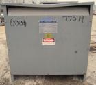 Used Square D 63 KVA Transformer, Style 34244-44112-002. High/Low Volt 460.