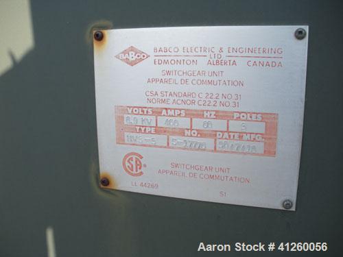 Used-Ferranti Packaged Transformer, oil filled with transfer switch.