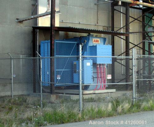 Used Asea Brown Boveri Transformer, oil filled 10/13.33 MVA at 55 deg C rise, 3 phase, 60 hertz.