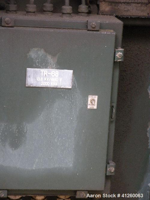 Used Ferranti-Packard Transformer, 2000 KVA,  13.8 KV/4160V.