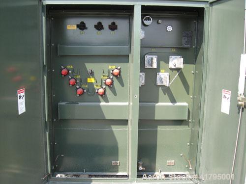 Unused-New GE 2500 kva three phase Padmount transformer. HV: 12470Y/7200. LV: 480Y277. 65 deg C rise, OA, 60 hertz 2-2.5% FCAN and BN taps. (6) wells and inserts primary bushings - loop feed. 10 hole...