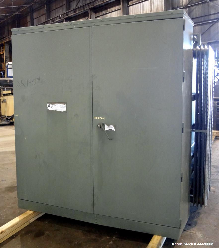 Used GE Padmount 5000 kVA 12470 / 4150Y / 2400 Oil Filled Transformer.  Year 2003.