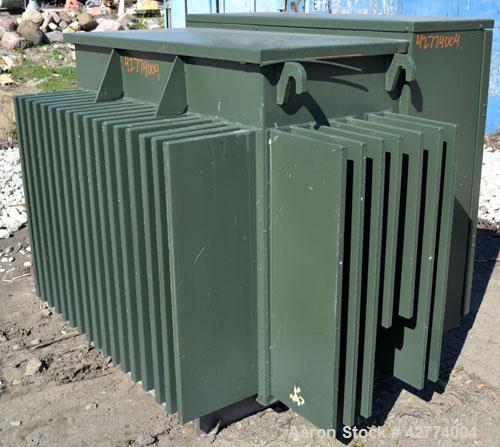 Used Solomon Corporation Three Phase Padmount Transformer. 500 KVA. 3/60 HZ. Rise 65 deg.c.., class OA. High voltage 13200 Delta, 95kv BIL, low voltage 208Y/120, 30 kv BIL. Built 2008.