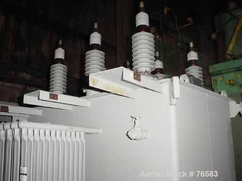 Unused-UNUSED: ABB transformer, 3 phase, 46,000 HV volts, 26,000/15011 LV volts, 60 hertz, oil insulated substation transformer, Class OA. Insuldur insulation, 5,000 kva fll load OA, 85 degree C rise...