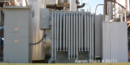 USED: Allis Chalmers transformer. 2000 kva, class MCS OA. 3/60, 13,200 volts HWDG, 2400 volts XWDG. H winding 110 kv, X winding 60 kv.
