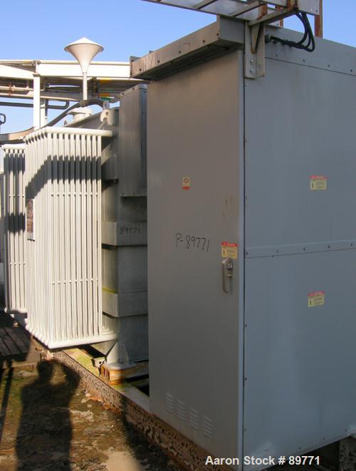 USED: Allis Chalmers transformer. 2000 kva, class MCS OA. 3/60, 13,200 volts HWDG, 2400 volts XWDG. H winding 110 kv, X winding 60 kv.