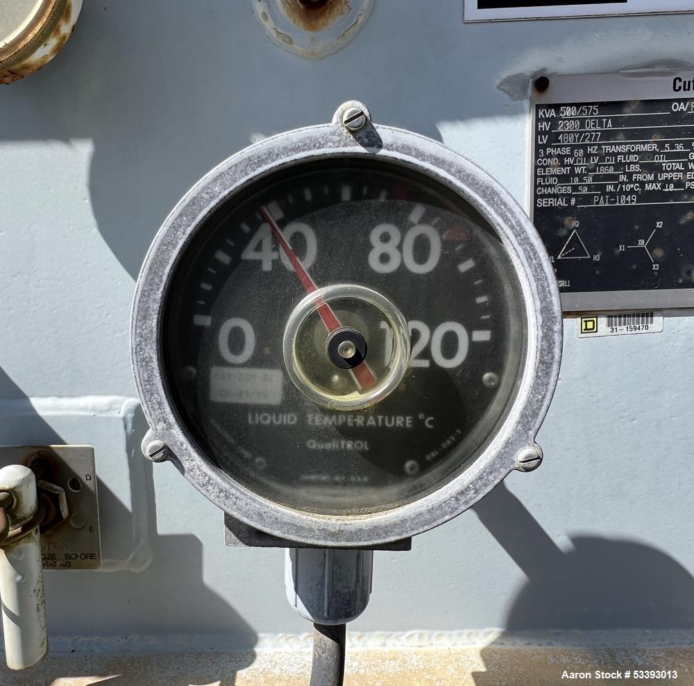Used – Cutler-Hammer 500/575 KVA Transformer – 3-Phase, 2300 Delta HV / 480Y-277 LV