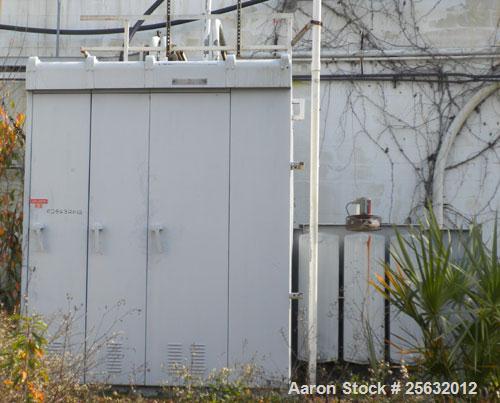 Used Square D Transformer, kva rating 1000/1150 continuous. Class OA/FA. 3 Phase, 60 Hertz. HV 12,470 DELTA, LV 480Y/277.