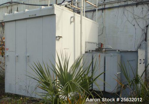 Used Square D Transformer, kva rating 1000/1150 continuous. Class OA/FA. 3 Phase, 60 Hertz. HV 12,470 DELTA, LV 480Y/277.