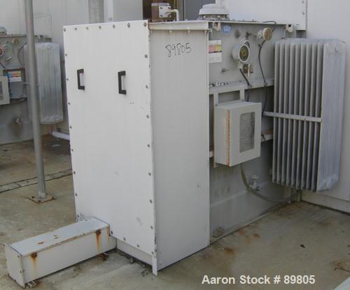 USED: Square D transformer, 1000 kva. Class OA-FA, 3/60. HV 12,470 delta, LV 480Y/277. Built 1991.