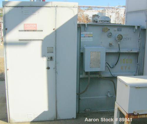 USED: Square D transformer, 1000/1150 kva, Class OA/FA. 3/60, 12,470 delta HV volts, 480Y/277 LV volts.