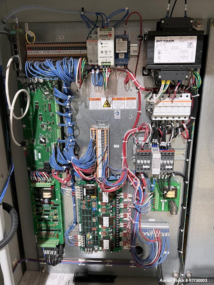 Used Dynapower 9V/10000 Amp Rectifier. 3/60/480v AC input, 180kw, 12v, 10000 amp output. Water cooled. Maple systems HMI. Dynapower transformer, P/N TMC-7-010022460, S/N 513220-001-001. Serial# 51322...