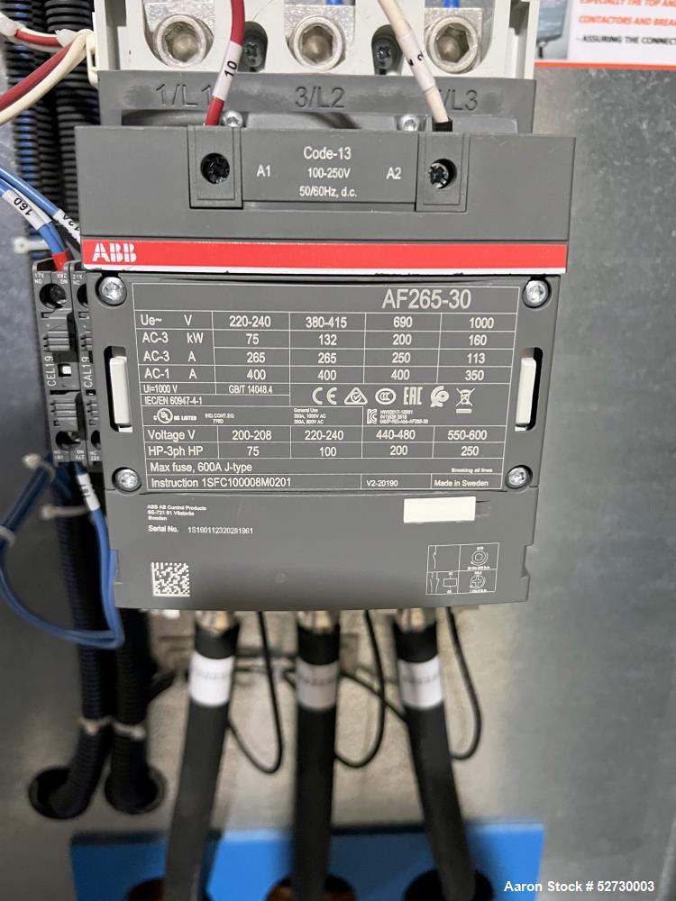 Used- Dynapower 9V/10000 Amp Rectifier. 3/60/480v AC input, 180kw, 12v, 10000 amp output. Water cooled. Maple systems HMI. D...