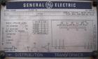 USED: GE transformer, 2500 kva, 3/60. Primary voltage 24,940, 2400 secondary voltage. Coolant: oil. Temp rise 55/65 deg C. Oil impedance 610 gallon. Rated volts 6.26%. HV winding 125 kv, LV winding 6...