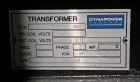 Used Dynapower 9V/10000 Amp Rectifier. 3/60/480v AC input, 180kw, 12v, 10000 amp output. Water cooled. Maple systems HMI. Dynapower transformer, P/N TMC-7-010022460, S/N 513220-001-001. Serial# 51322...