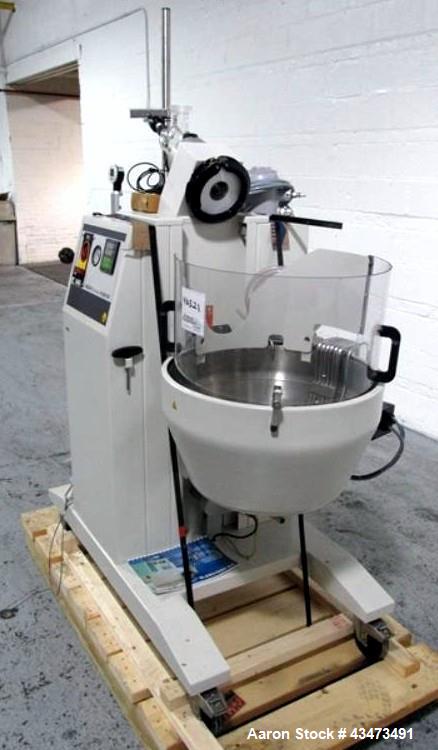 Used Buchi RotaVap, Model R-250EX. With heat bath, main glass flask and glass coil condensor on base wth 9.1 kw heater, 440 volt with controls, type 8621D541, serial# 411666010001, built 2001