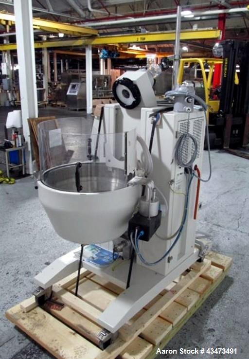 Used Buchi RotaVap, Model R-250EX. With heat bath, main glass flask and glass coil condensor on base wth 9.1 kw heater, 440 volt with controls, type 8621D541, serial# 411666010001, built 2001