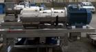 Used Bertocchi Turbo Juice Extractor, Model VCX-12V. 304 Stainless steel, 85 hp 220/440, 3ph main drive; 47 hp, 220/440, 3ph drive for tenderizer and cutting mechanism. 5 Hp 22/440, 3 ph drive with g...