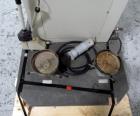 Used Buchi RotaVap, Model R-186EX. With heat bath, main glass flask, 1.6 square meter glass coil condensor, and glass receiver flask on base wth 250 watt heater, 440 volt with controls, serial# 24539...