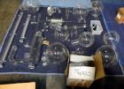 Used Buchi RotaVap, Model R-186EX. With heat bath, main glass flask, 1.6 square meter glass coil condensor, and glass receiver flask on base wth 250 watt heater, 440 volt with controls, serial# 24539...
