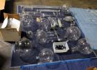 Used Buchi RotaVap, Model R-186EX. With heat bath, main glass flask, 1.6 square meter glass coil condensor, and glass receiver flask on base wth 250 watt heater, 440 volt with controls, serial# 24539...