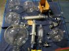 Used Buchi RotaVap, Model R-250EX. With heat bath, main glass flask and glass coil condensor on base wth 9.1 kw heater, 440 volt with controls, type 8621D541, serial# 411666010001, built 2001