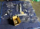 Used Buchi RotaVap, Model R-250EX. With heat bath, main glass flask and glass coil condensor on base wth 9.1 kw heater, 440 volt with controls, type 8621D541, serial# 411666010001, built 2001