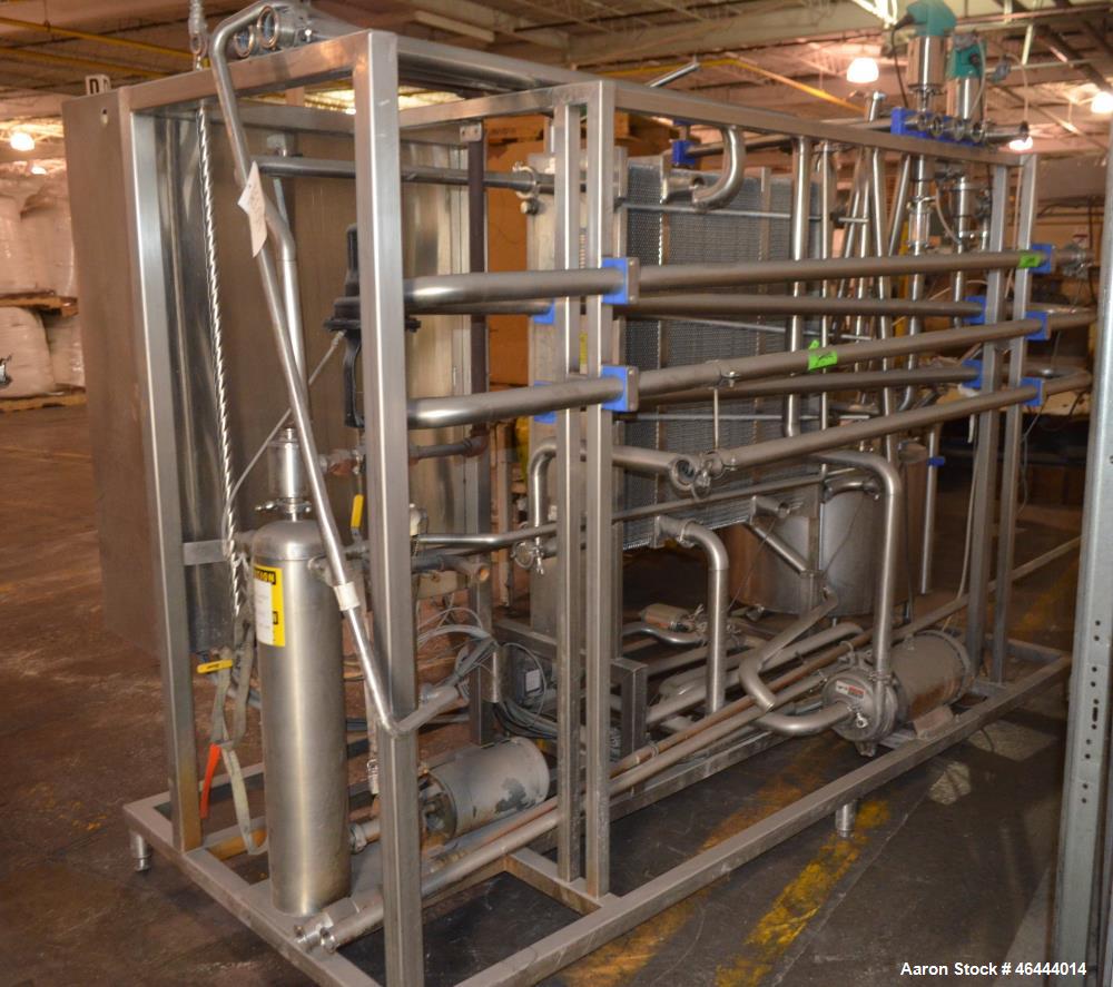 Used HTST Flash Pasteurazation System Consistin Of: (1) Thermaline Plate heat exchanger, model T20CH, serial# 4100, built 2004. 316 Stainless steel plates rated 150 psi at 300 degrees F, (1) stainles...