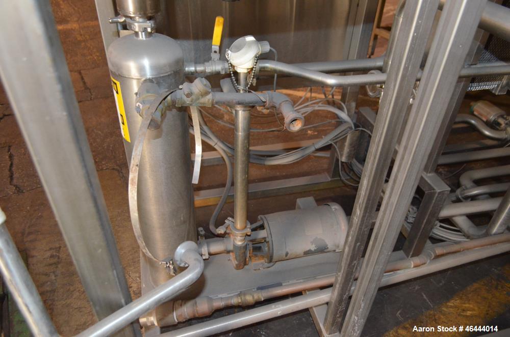 Used HTST Flash Pasteurazation System Consistin Of: (1) Thermaline Plate heat exchanger, model T20CH, serial# 4100, built 2004. 316 Stainless steel plates rated 150 psi at 300 degrees F, (1) stainles...