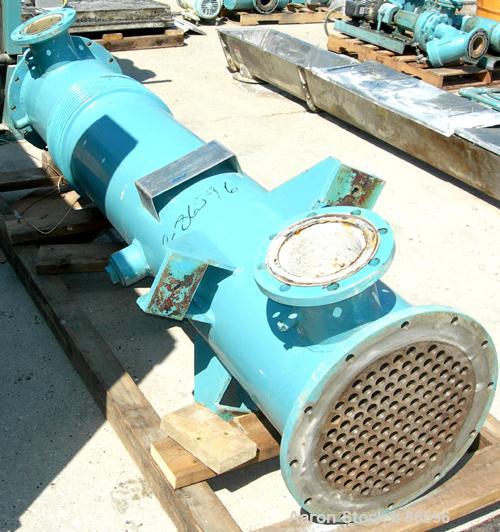 Used APV Single Effect Paravap Rising Film Evaporator, Model R86, 316 Stainless Steel. Approximate feed rate 10,000 pounds/hour, product rate 9412 pounds/hour, evaporation rate 588 pounds/hour. Syste...