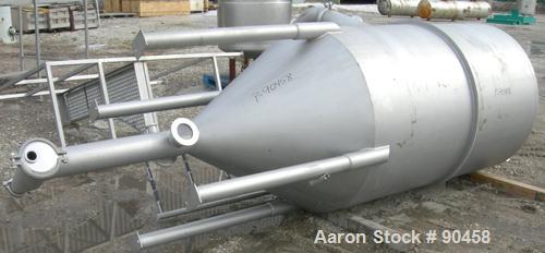 USED: APV single effect Paravap rising film evaporator, model R86, 316 stainless steel. Approximate feed rate 10,000 pounds/hour, product rate 9412 pounds/hour, evaporation rate 588 pounds/hour. Syst...