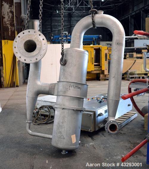 Used Alfa Laval Steam Operated Single Stage Alfavap System, Type ALFAVAP-1-0011, Rising Film Design. Consisitng of: (1) Alfa Laval type EC500-WTFE plate heat exchanger. (30) 316 Stainless steel plate...
