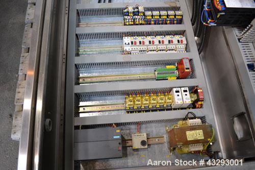 Used Alfa Laval Steam Operated Single Stage Alfavap System, Type ALFAVAP-1-0011, Rising Film Design. Consisitng of: (1) Alfa Laval type EC500-WTFE plate heat exchanger. (30) 316 Stainless steel plate...