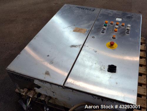 Used Alfa Laval Steam Operated Single Stage Alfavap System, Type ALFAVAP-1-0011, Rising Film Design. Consisitng of: (1) Alfa Laval type EC500-WTFE plate heat exchanger. (30) 316 Stainless steel plate...