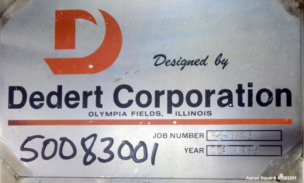 Used Dedert Single Effect Evaporator