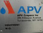 USED: APV single effect Paravap rising film evaporator, model R86, 316 stainless steel. Approximate feed rate 10,000 pounds/hour, product rate 9412 pounds/hour, evaporation rate 588 pounds/hour. Syst...