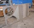 Used Alfa Laval Steam Operated Single Stage Alfavap System, Type ALFAVAP-1-0011, Rising Film Design. Consisitng of: (1) Alfa Laval type EC500-WTFE plate heat exchanger. (30) 316 Stainless steel plate...